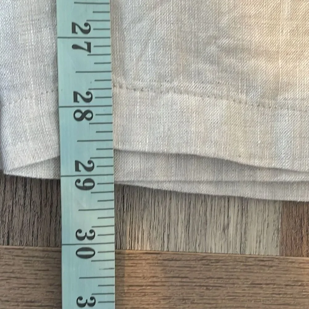 Tasso Elba Mens Linen‎ Drawstring Casual Trouser Pants Tan Size XXL